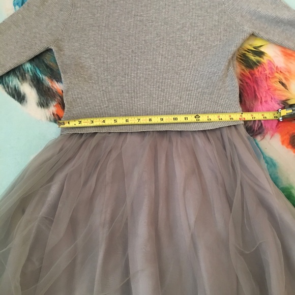 Modcloth Easley Grey Tulle Dress - Picture 4 of 8